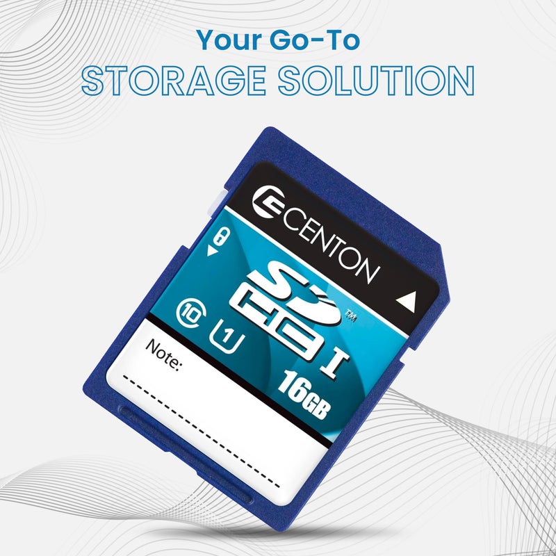 Centon Electronics MP Essential SDHC Card, Ultimate Memory Card for Phones, Tablets, Cameras, and More, UHS1, 16GB, 5 Bulk Pack - Image 2